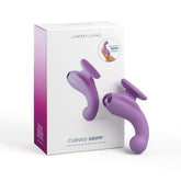 JimmyJane Curved Gripp Massager 95.6mm Length Purple STIMULATORS